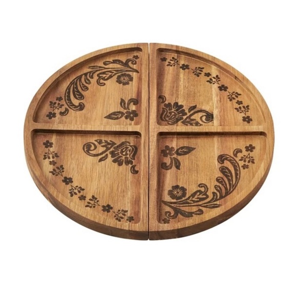 Brand New The Pioneer Woman Carve and Serve Wood Board Set - Picture 3 of 4